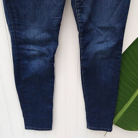 Joe's Skinny Ankle Jeans Size 26 Carlotta Wash Stretch Tapered Leg Dark Blue - Picture 5 of 9